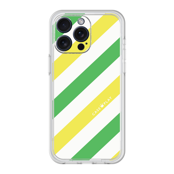 Premium Panel［ Big Stripe - Green × Yellow ］