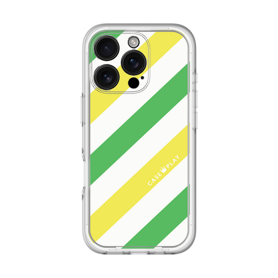 Premium Panel［ Big Stripe - Green × Yellow ］