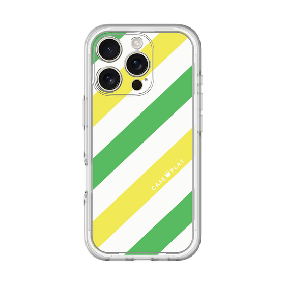 Premium Panel［ Big Stripe - Green × Yellow ］