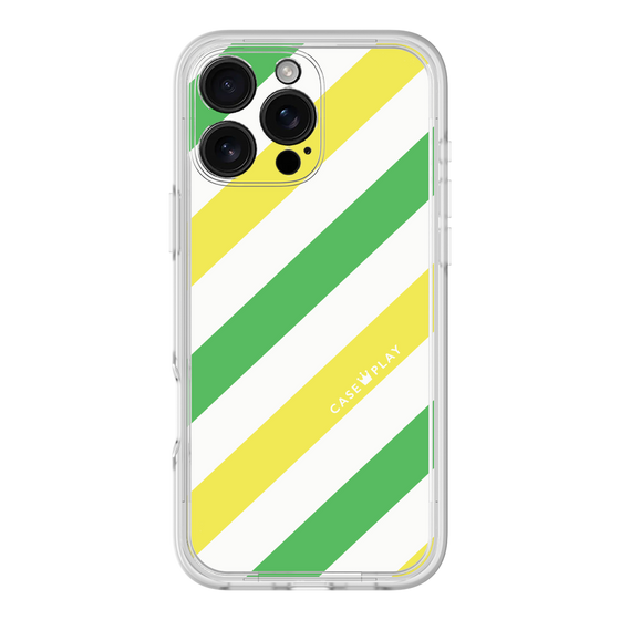 Premium Panel［ Big Stripe - Green × Yellow ］
