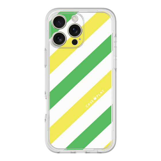 Premium Panel［ Big Stripe - Green × Yellow ］