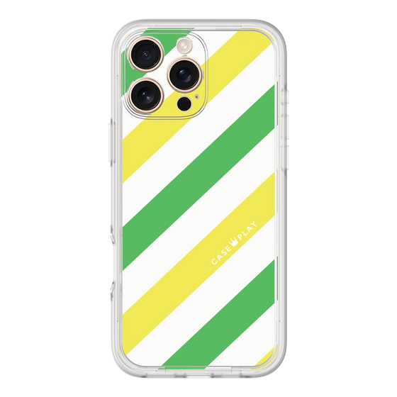 Premium Panel［ Big Stripe - Green × Yellow ］