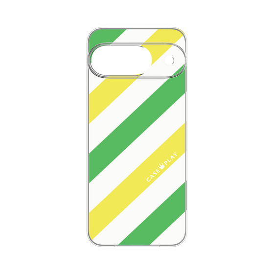 Premium Panel［ Big Stripe - Green × Yellow ］