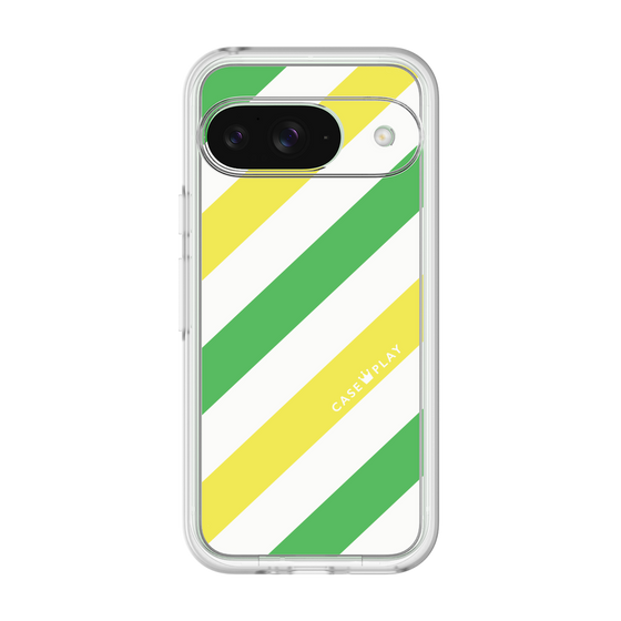Premium Panel［ Big Stripe - Green × Yellow ］