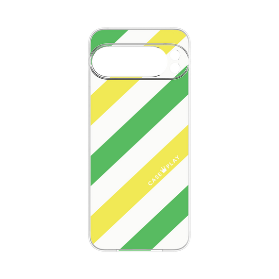 Premium Panel［ Big Stripe - Green × Yellow ］