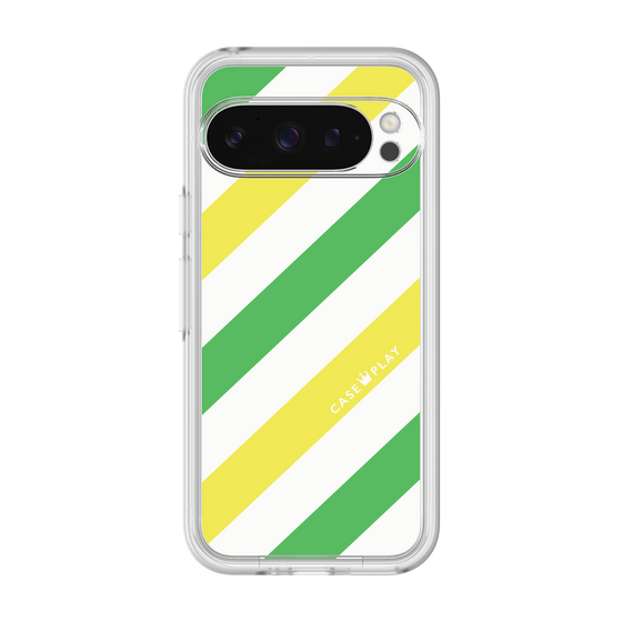 Premium Panel［ Big Stripe - Green × Yellow ］