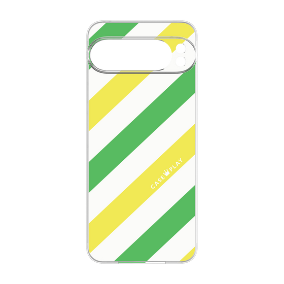 Premium Panel［ Big Stripe - Green × Yellow ］