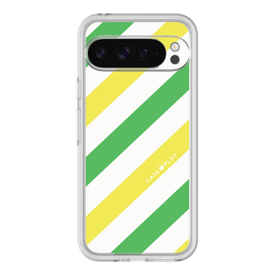 Premium Panel［ Big Stripe - Green × Yellow ］