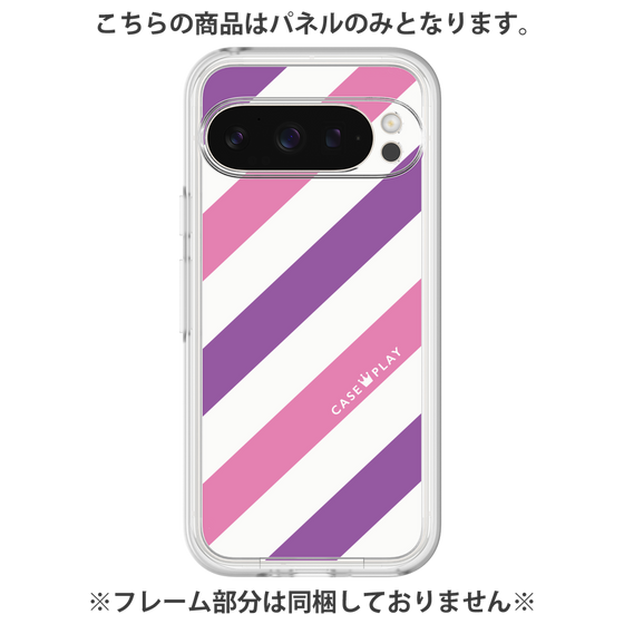 Premium Panel［ Big Stripe - Purple × Pink ］