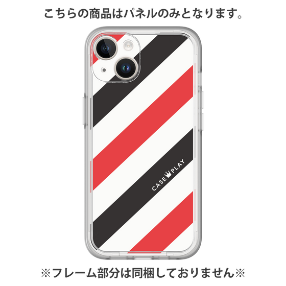 Premium Panel［ Big Stripe - Red × Black ］