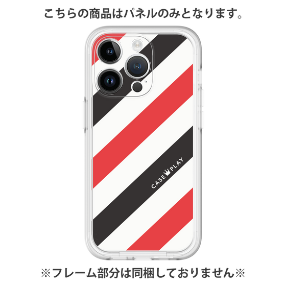 Premium Panel［ Big Stripe - Red × Black ］
