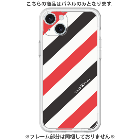 Premium Panel［ Big Stripe - Red × Black ］