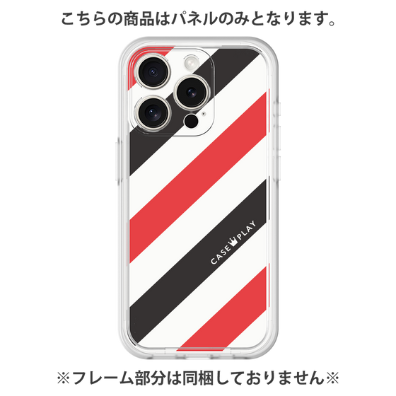 Premium Panel［ Big Stripe - Red × Black ］
