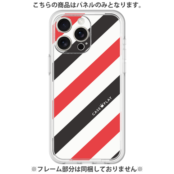 Premium Panel［ Big Stripe - Red × Black ］