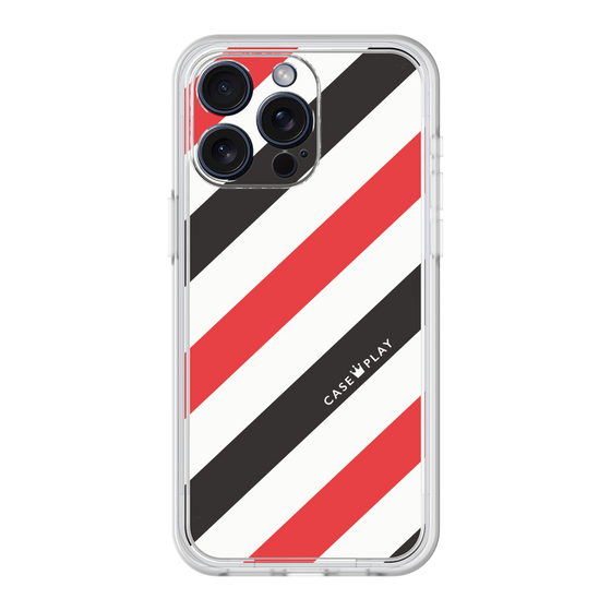 Premium Panel［ Big Stripe - Red × Black ］