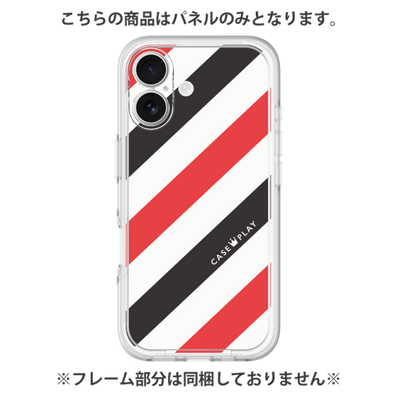 Premium Panel［ Big Stripe - Red × Black ］