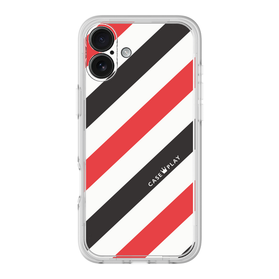 Premium Panel［ Big Stripe - Red × Black ］