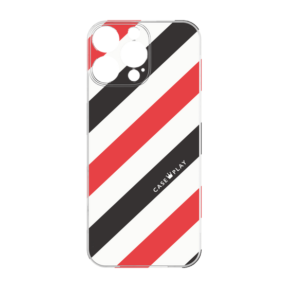 Premium Panel［ Big Stripe - Red × Black ］