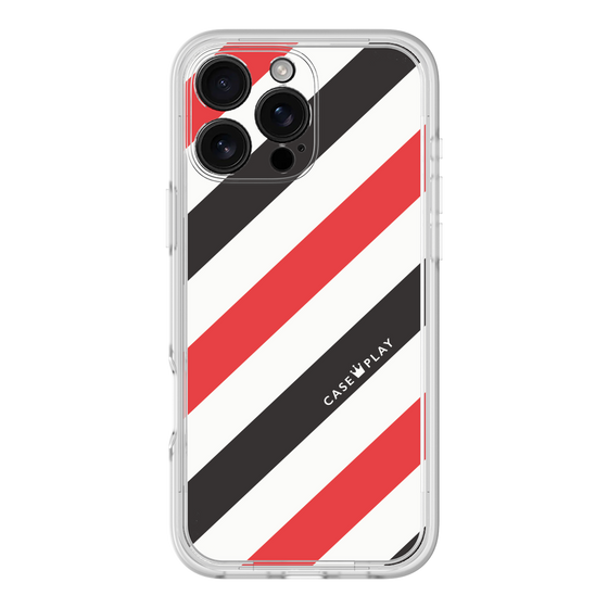 Premium Panel［ Big Stripe - Red × Black ］