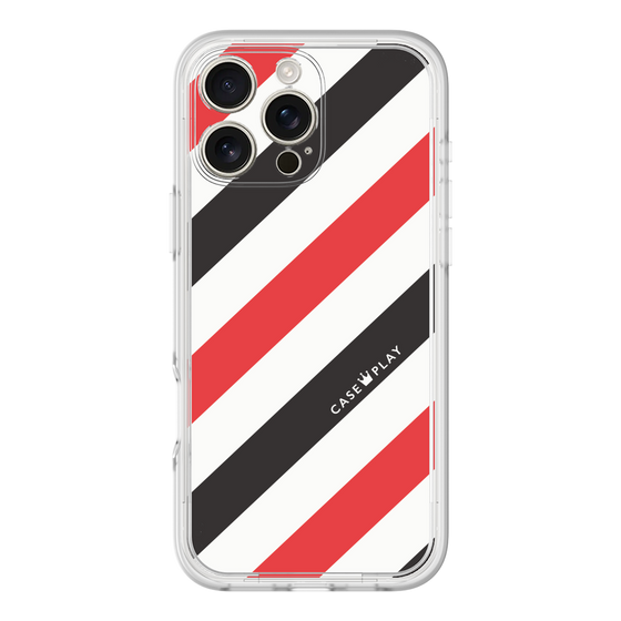 Premium Panel［ Big Stripe - Red × Black ］