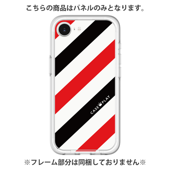 Premium Panel［ Big Stripe - Red × Black ］