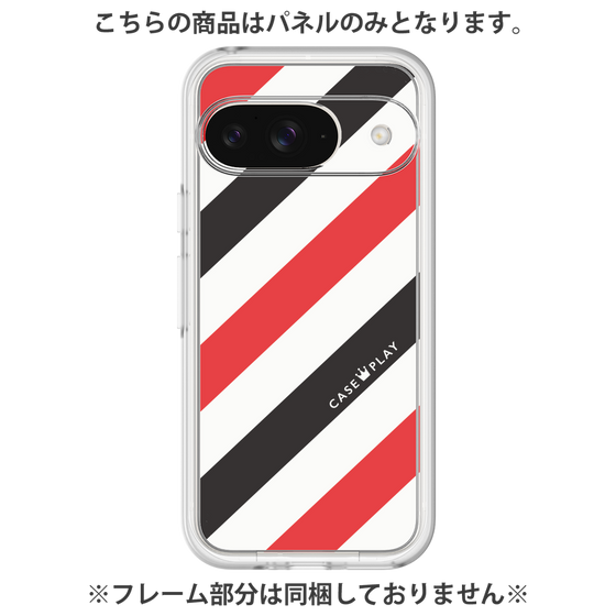 Premium Panel［ Big Stripe - Red × Black ］
