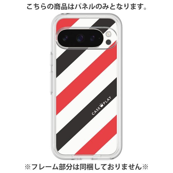 Premium Panel［ Big Stripe - Red × Black ］