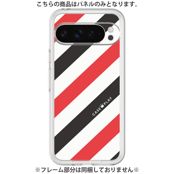 Premium Panel［ Big Stripe - Red × Black ］