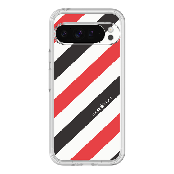 Premium Panel［ Big Stripe - Red × Black ］