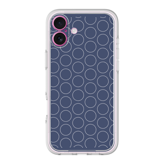 Premium Panel［ Dot Circle - Navy ］