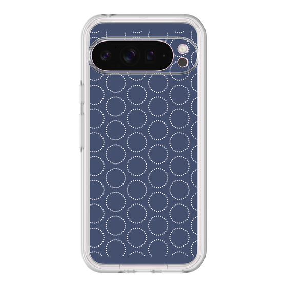 Premium Panel［ Dot Circle - Navy ］