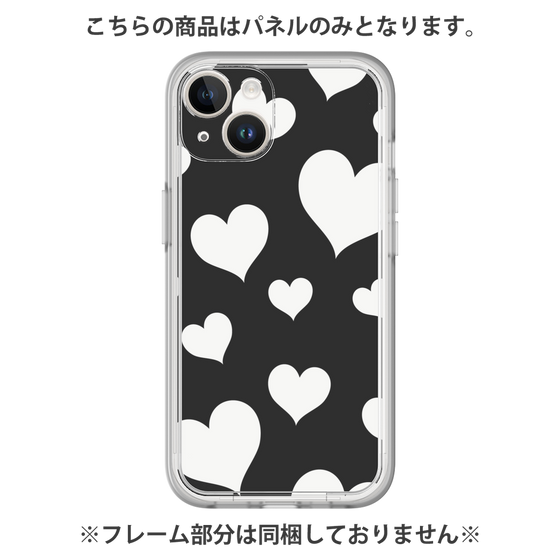 Premium Panel［ Dot Hearts - Black ］