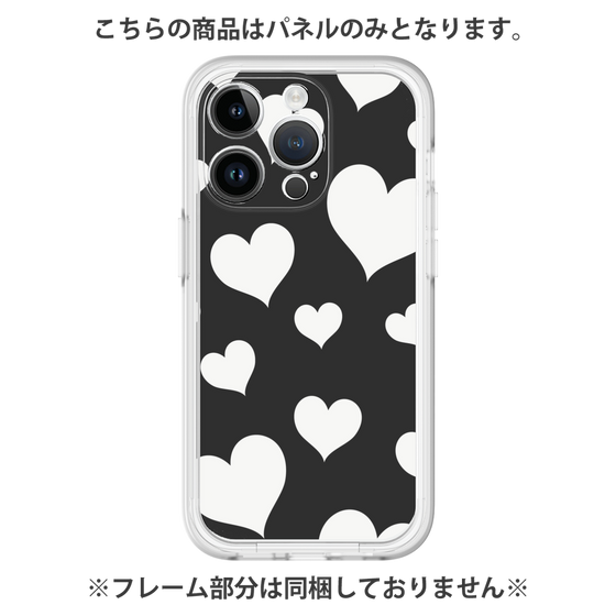 Premium Panel［ Dot Hearts - Black ］