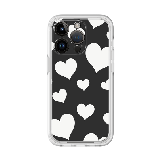 Premium Panel［ Dot Hearts - Black ］
