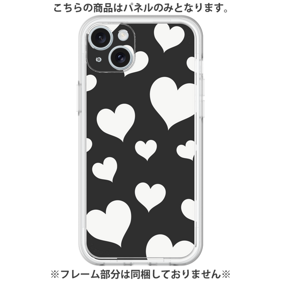 Premium Panel［ Dot Hearts - Black ］