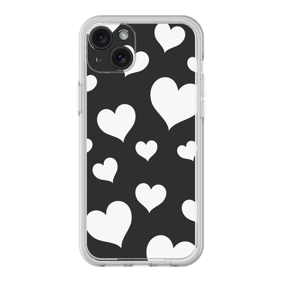 Premium Panel［ Dot Hearts - Black ］