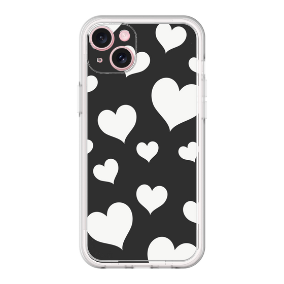 Premium Panel［ Dot Hearts - Black ］