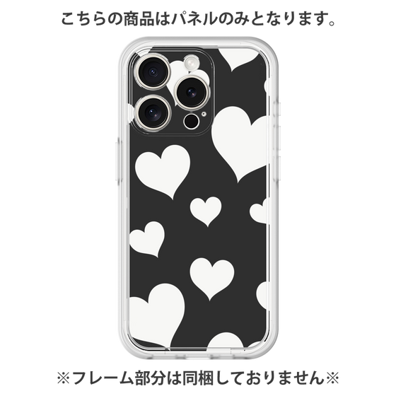 Premium Panel［ Dot Hearts - Black ］