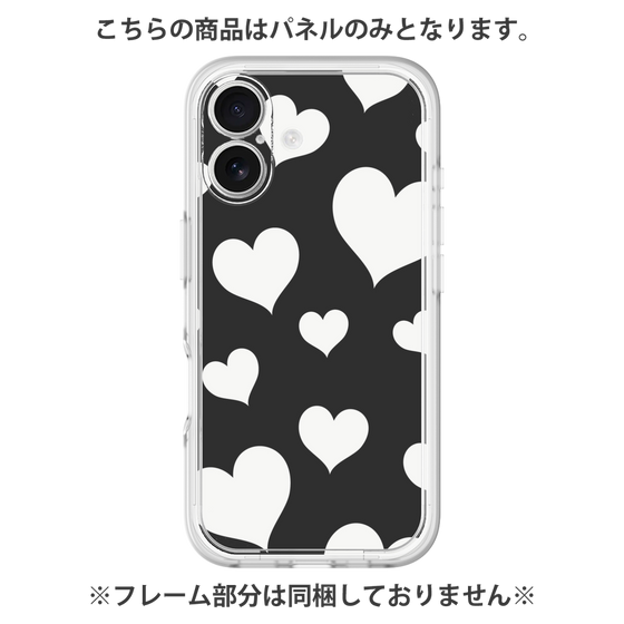 Premium Panel［ Dot Hearts - Black ］
