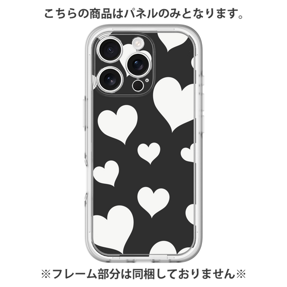 Premium Panel［ Dot Hearts - Black ］