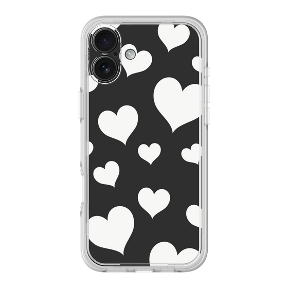 Premium Panel［ Dot Hearts - Black ］