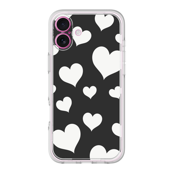 Premium Panel［ Dot Hearts - Black ］