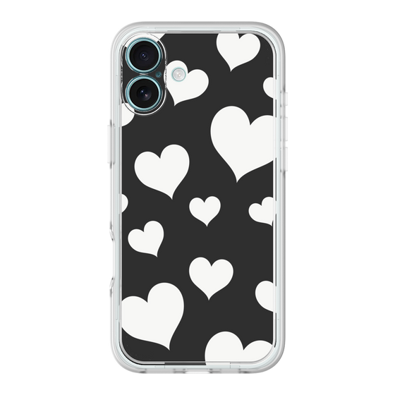 Premium Panel［ Dot Hearts - Black ］