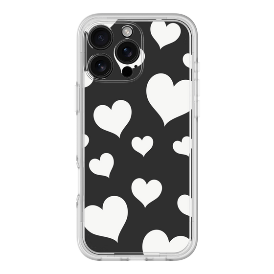 Premium Panel［ Dot Hearts - Black ］