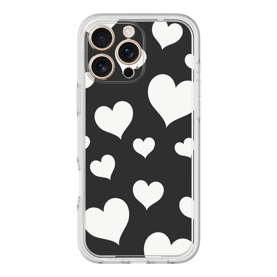 Premium Panel［ Dot Hearts - Black ］