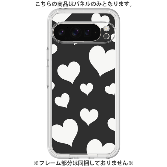 Premium Panel［ Dot Hearts - Black ］