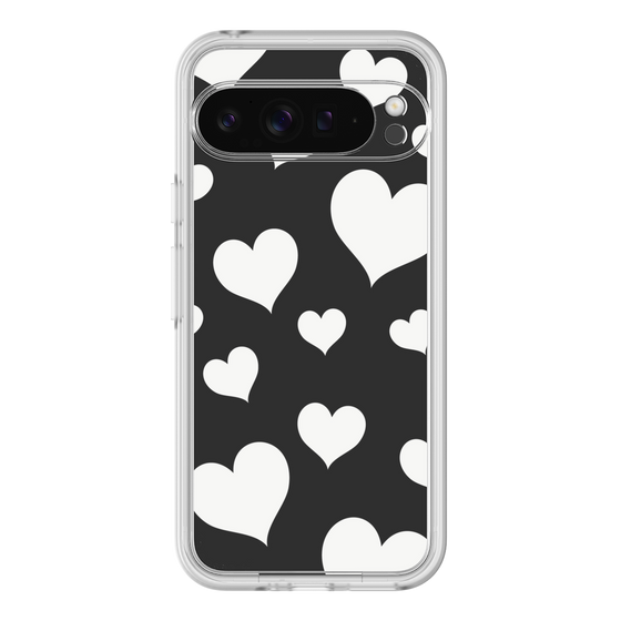Premium Panel［ Dot Hearts - Black ］