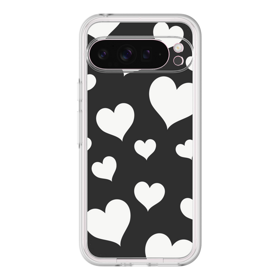 Premium Panel［ Dot Hearts - Black ］