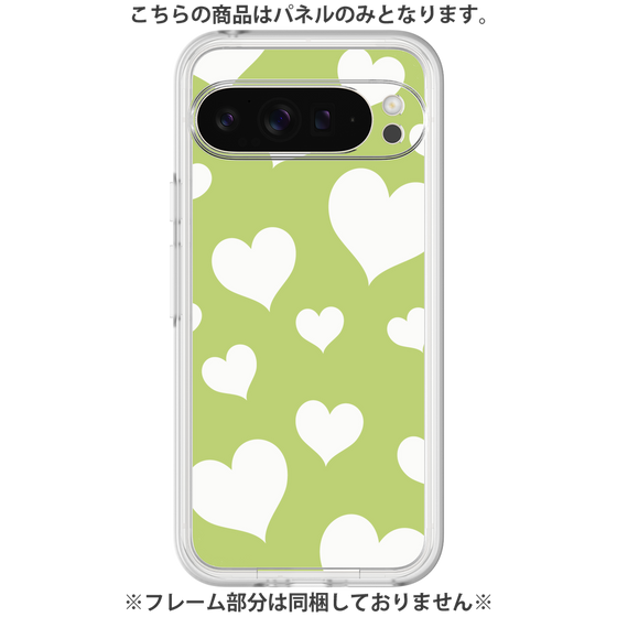 Premium Panel［ Dot Hearts - Green ］