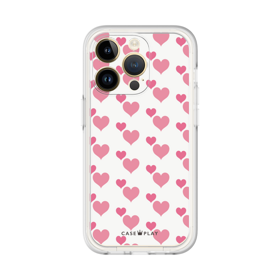 Premium Panel［ Stripe Hearts - Pink ］